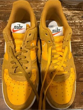 Nike Brown & Yellow Air Force 1